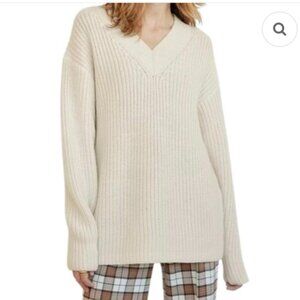 Wilfred Belize Merino Wool V Neck Sweater Medium